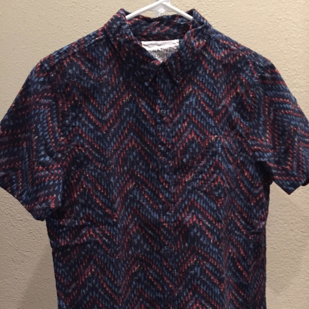 Native Youth short sleeve button down